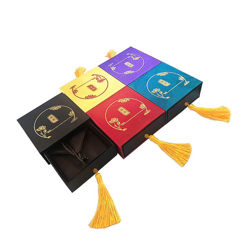 Textured Specialty Paper Drawer Jewelry Boxes 展示图 9