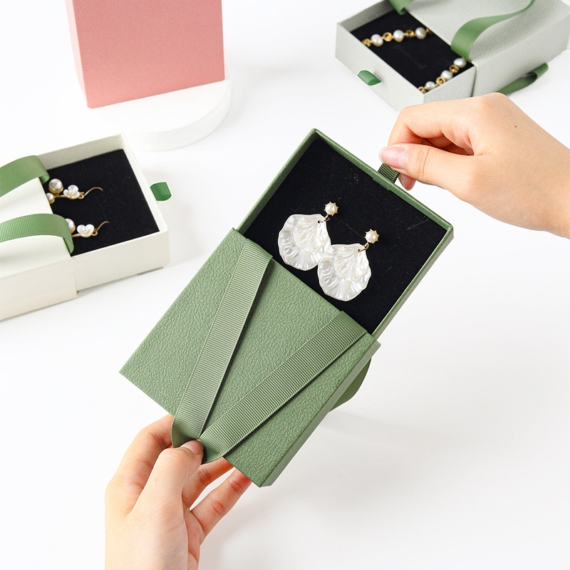 Handled Custom Logo Drawer Jewelry Boxes 展示图 1