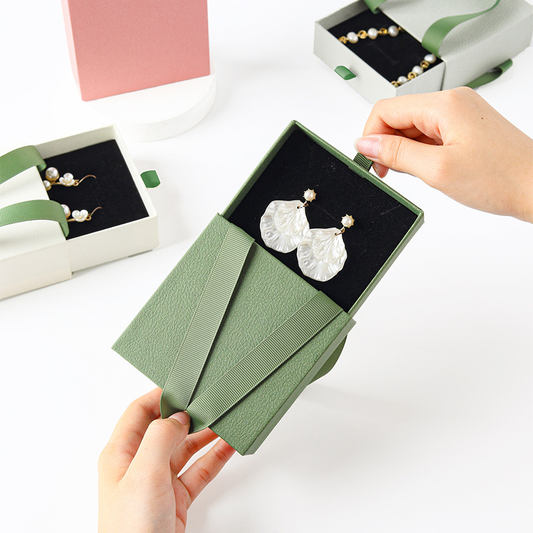 Handled Custom Logo Drawer Jewelry Boxes 展示图 1