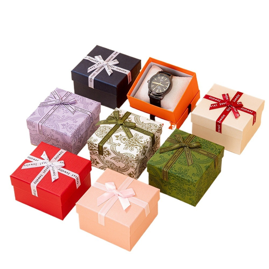 Vintage Bow Watch and Bracelet Gift Boxes 展示图 1