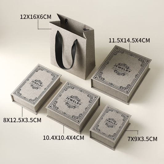 Book-Style Magnetic Jewelry Box 展示图 1
