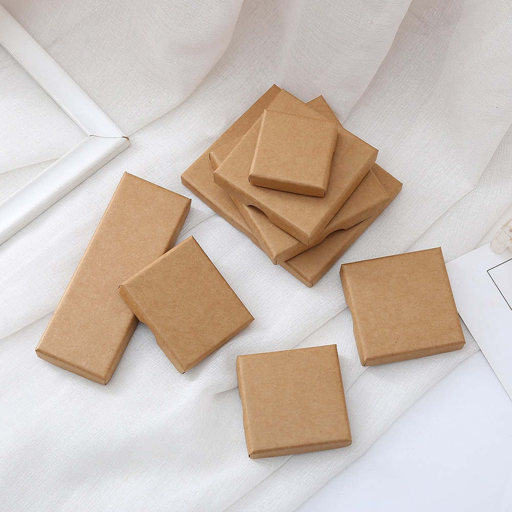 Slim Linen-Texture Lid-and-Base Jewelry Boxes 展示图 3