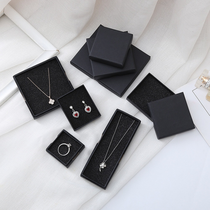 Slim Linen-Texture Lid-and-Base Jewelry Boxes 展示图 6