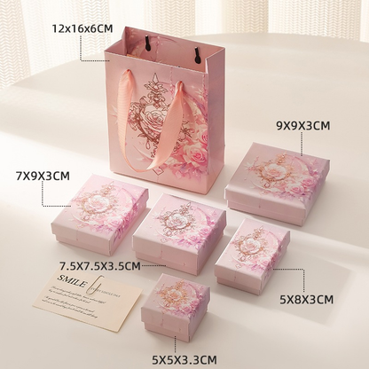Textured Specialty Paper Drawer Jewelry Boxes 展示图 5