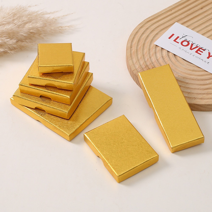Slim Linen-Texture Lid-and-Base Jewelry Boxes 展示图 7