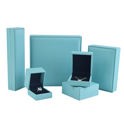 Brushed PU Leather Luxury Flip-Top Jewelry Box detail 9